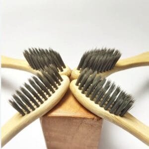 Organic Bamboo Toothbrush (Pack of 5)-Medium
